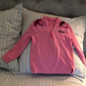 Vineyard Vines girl quarter zip pullover